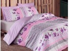 Lenjerie Ranforce 2 persoane Sofya lila