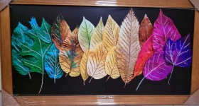 Tablou Decorat Manual 70×130 cm - Elegantă