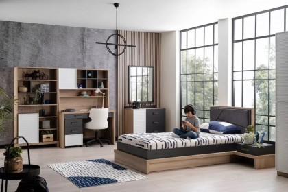 NEW CITY Set Dormitor Tineret Modular (Kp)