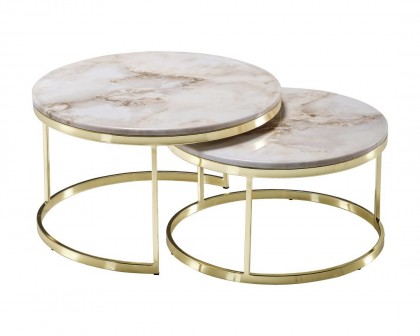 ORKA Set 2 Măsuțe de cafea (St)