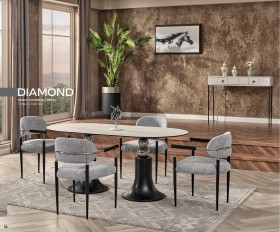 DIAMOND Masă sufragerie și scaune (St)