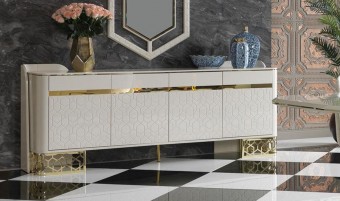 Bufet Luxury FENDI cu Oglindă – Ultima Bucată (Expo)