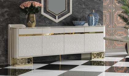 Bufet Luxury FENDI cu Oglindă – Ultima Bucată (Expo)