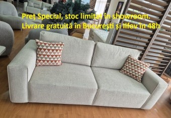 Canapea 3 Locuri Extensibilă Perla - Stoc Limitat