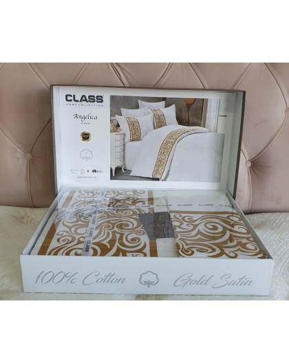 Class lenjerie de pat din bumbac satin 100% - 2 parsoane